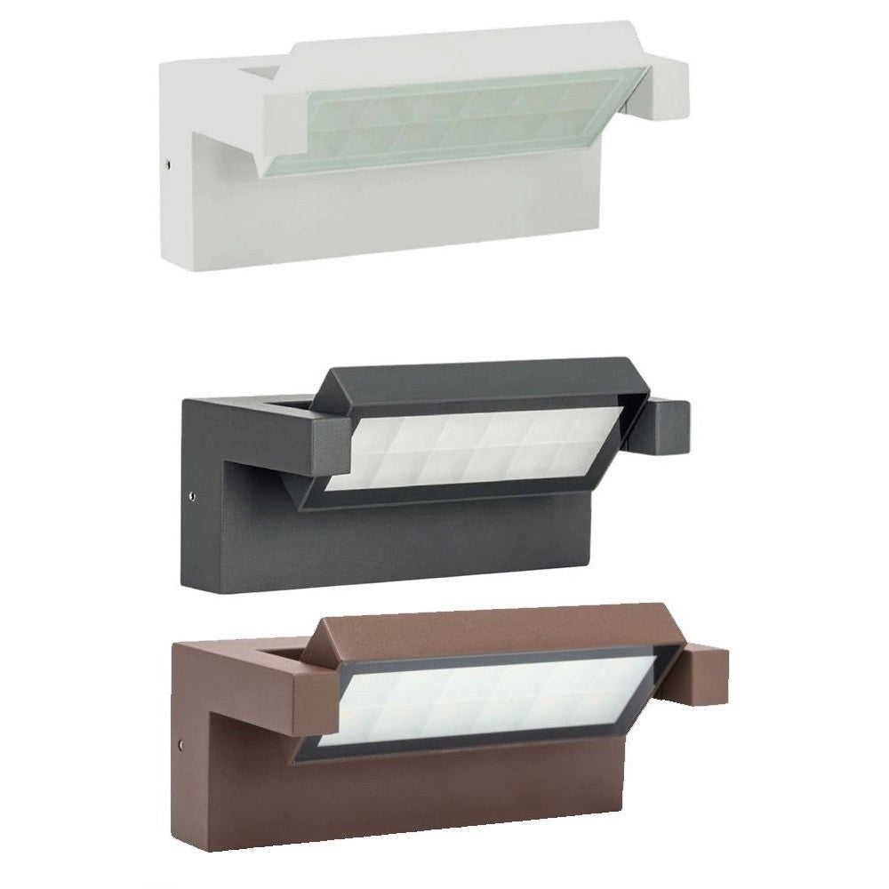 Trade Shop - Applique Parete Inclinabile Esterno 21w Tecnologia Cct 3 Tonalità Di Luce Ip65 472-3c -