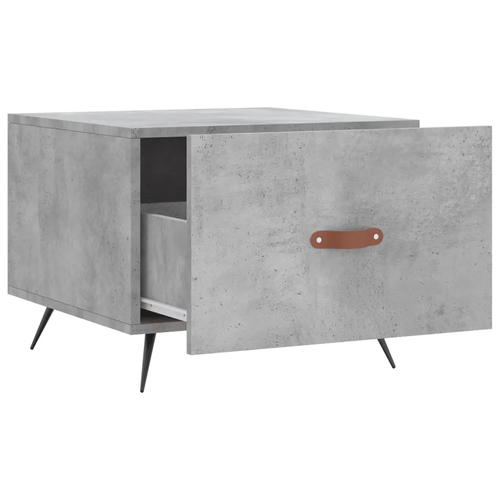 2 pz Tavolini salotto | Tavolino da caff¨¨ | Tavolino da Soggiorno Grigio Cemento 50x50x40 Legno Multistrato