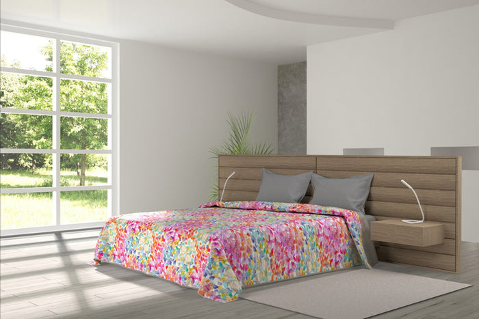 Trapuntino Singolo Doubleface con Stampa Spring