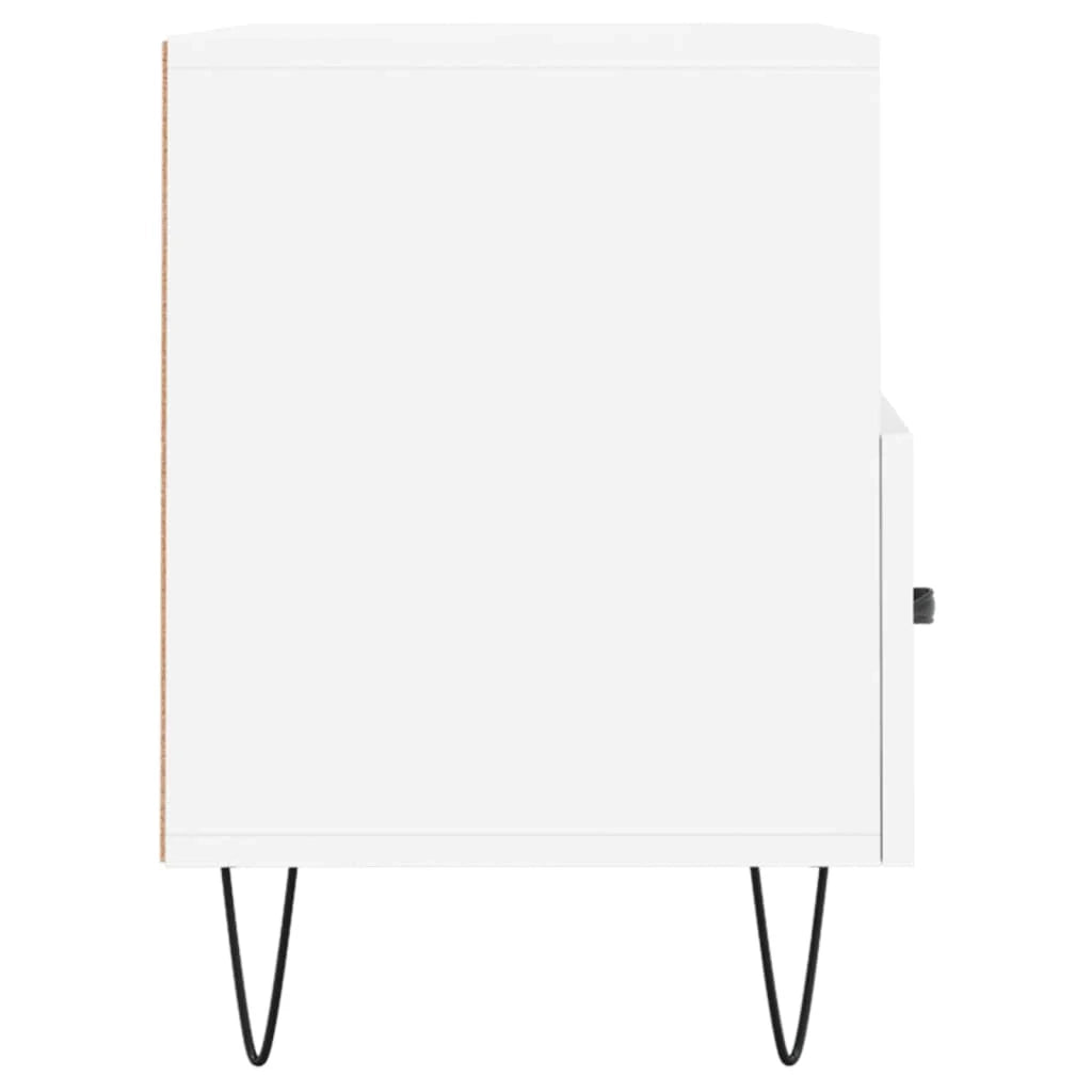 Mobile TV multimediale mensola TV credenza TV sala da pranzo soggiorno camera da letto 80 x 36 x 50 cm legno ingegnerizzato bianco 02_0026296
