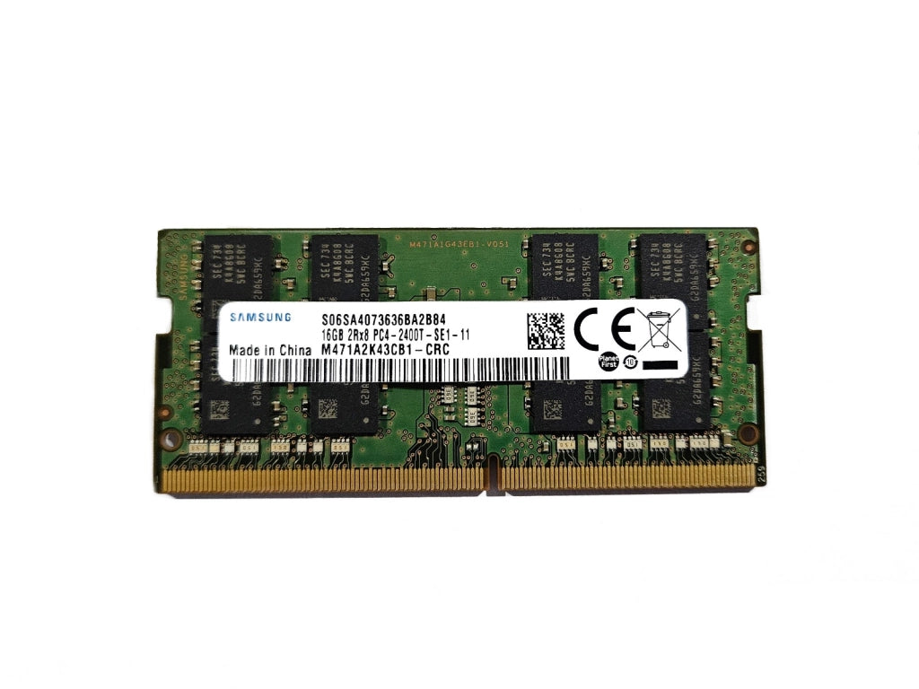 RAM Samsung 16GB DDR4 2400MHz SO‑DIMM per Laptop Notebook Portatili Testata - Ricondizionata