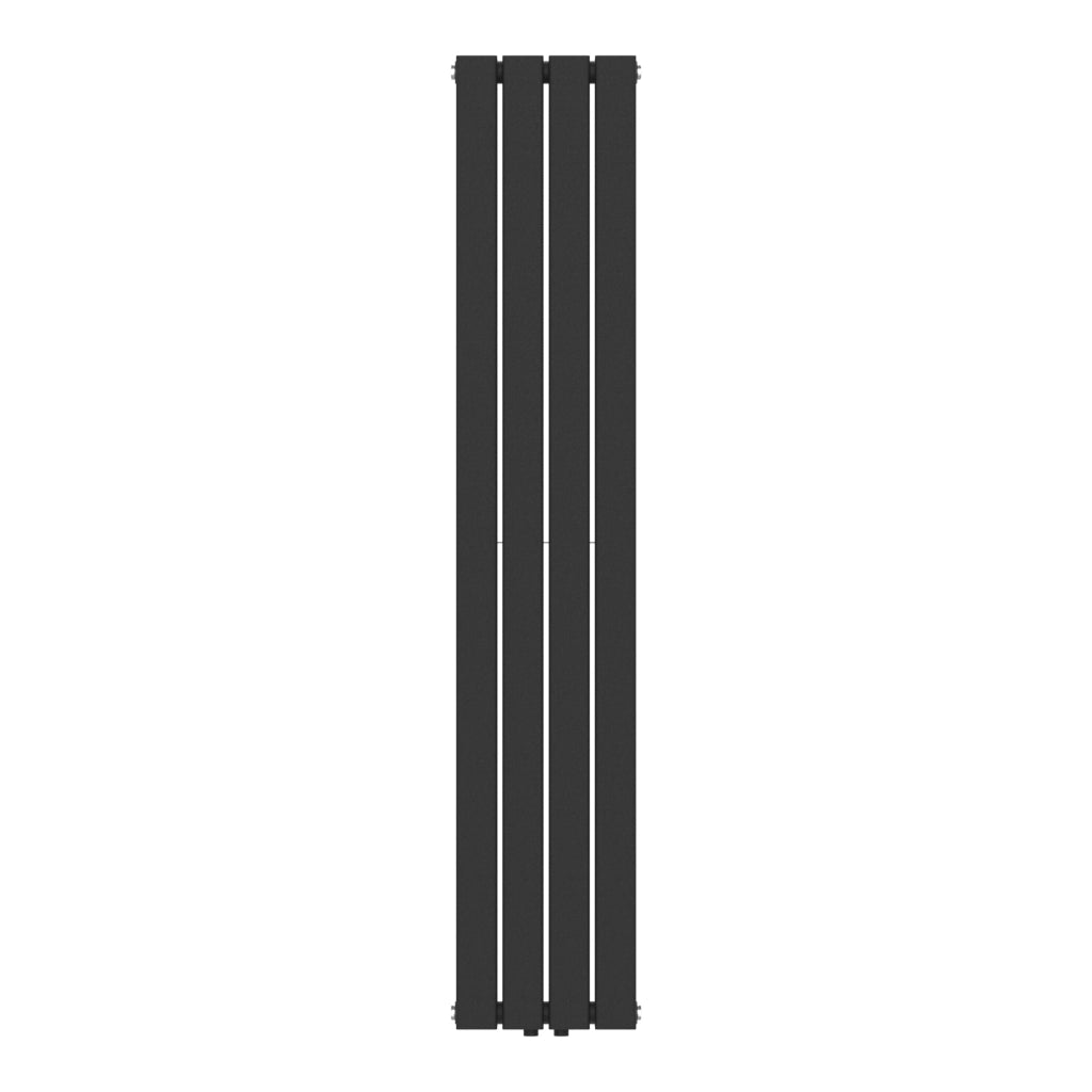 Termosifone Nore ad Acqua Calda Pannello Doppio con Elementi Piatti 160 x 30 cm Nero [neu.haus]