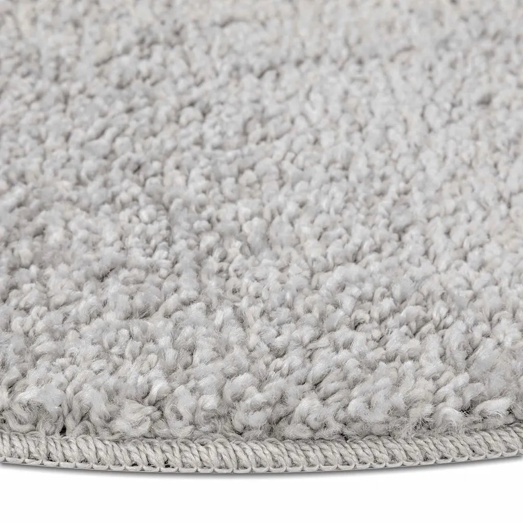 Tappeto Shaggy Antiscivolo Grigio 90 x 90 cm PP 4019780