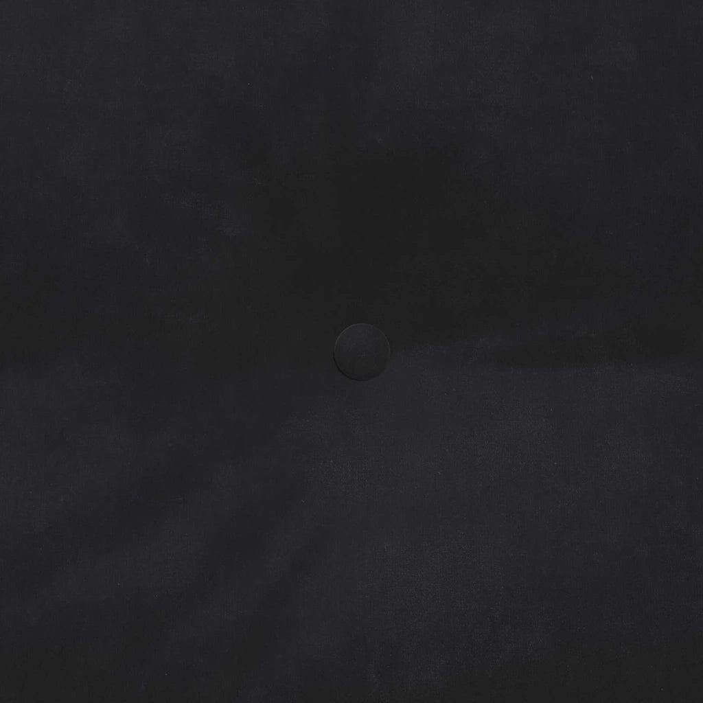 Cuscino per Schiena Nero 180 x 24 x 50 cm Velluto 42014580