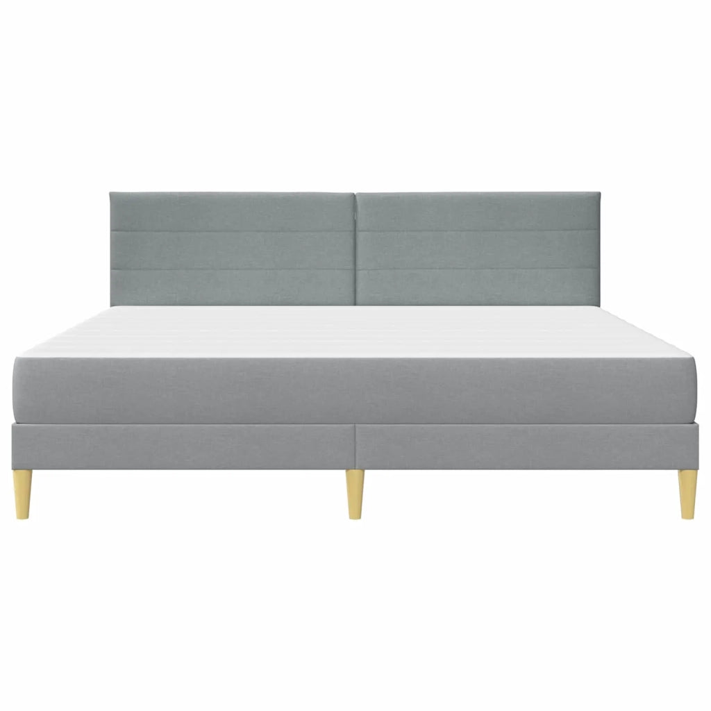 Struttura del letto Grigio chiaro 180 x 200 cm Poliestere