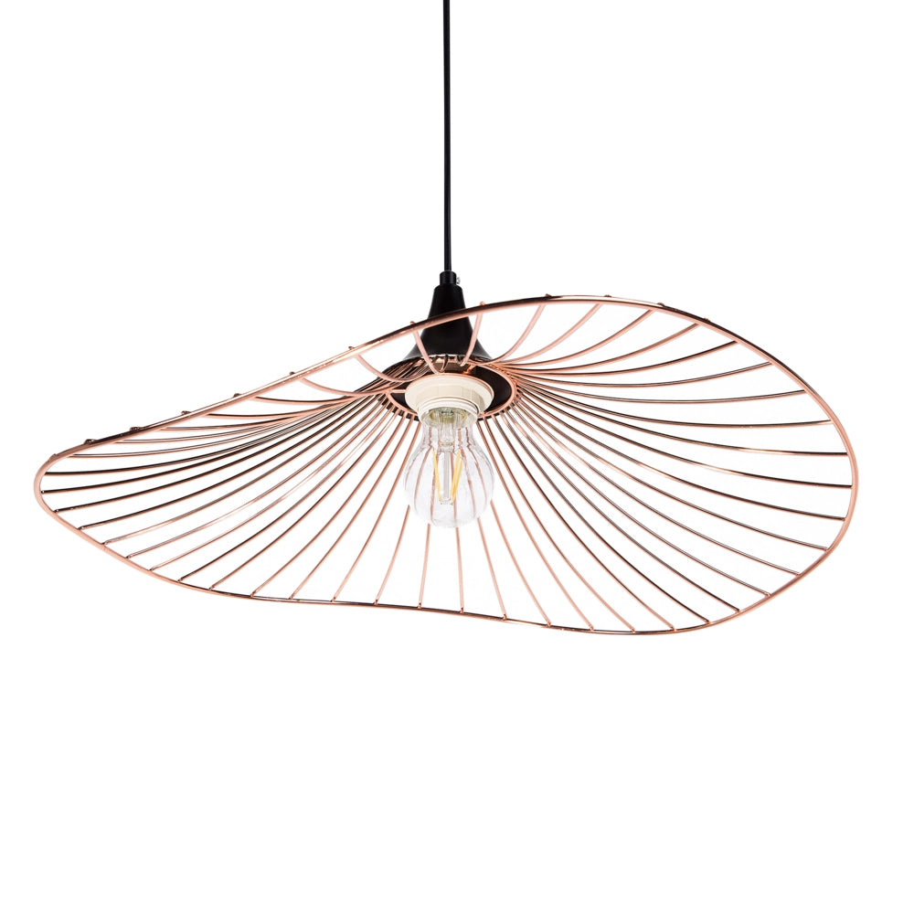 Lampada Color Rame con Paralume in metallo Filo Design Industriale
