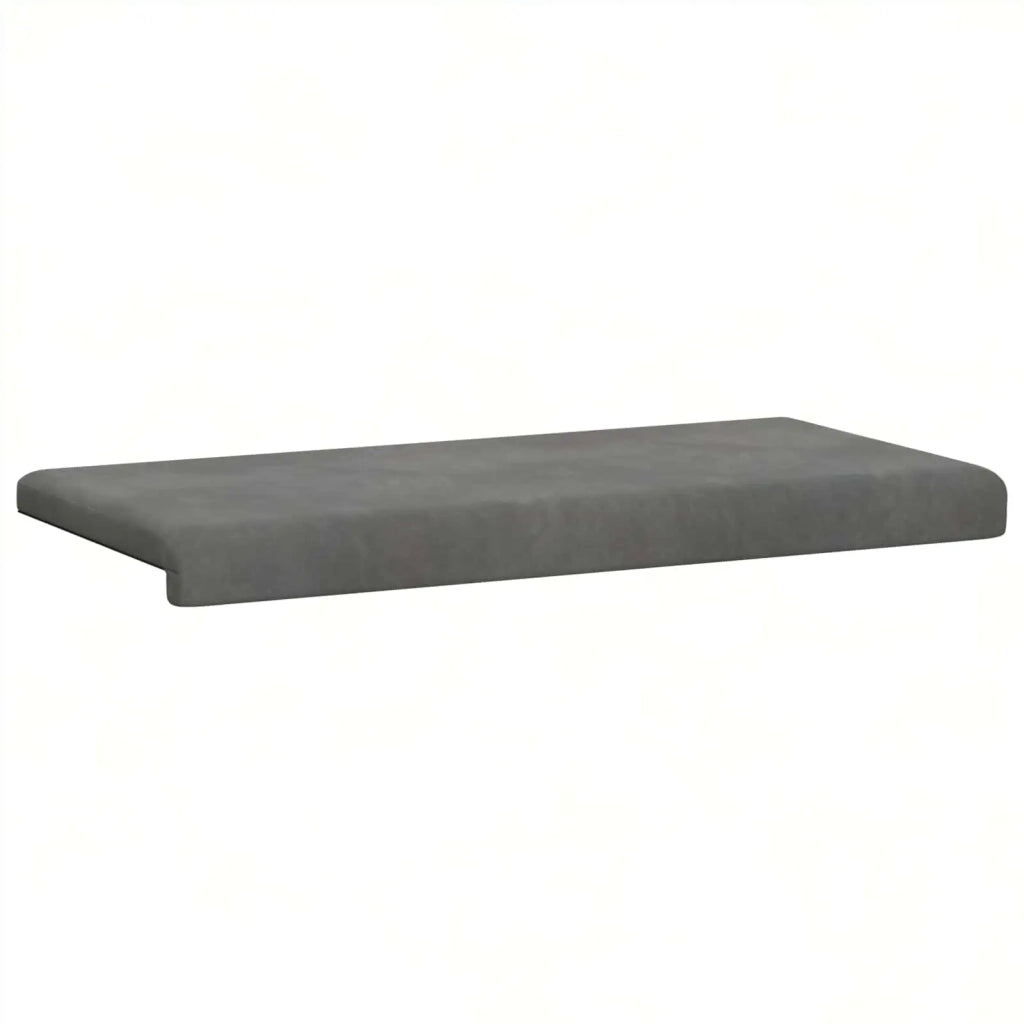 Cuscino per panchina Velluto (V) Grigio Scuro Profondità 35 cm 42043253
