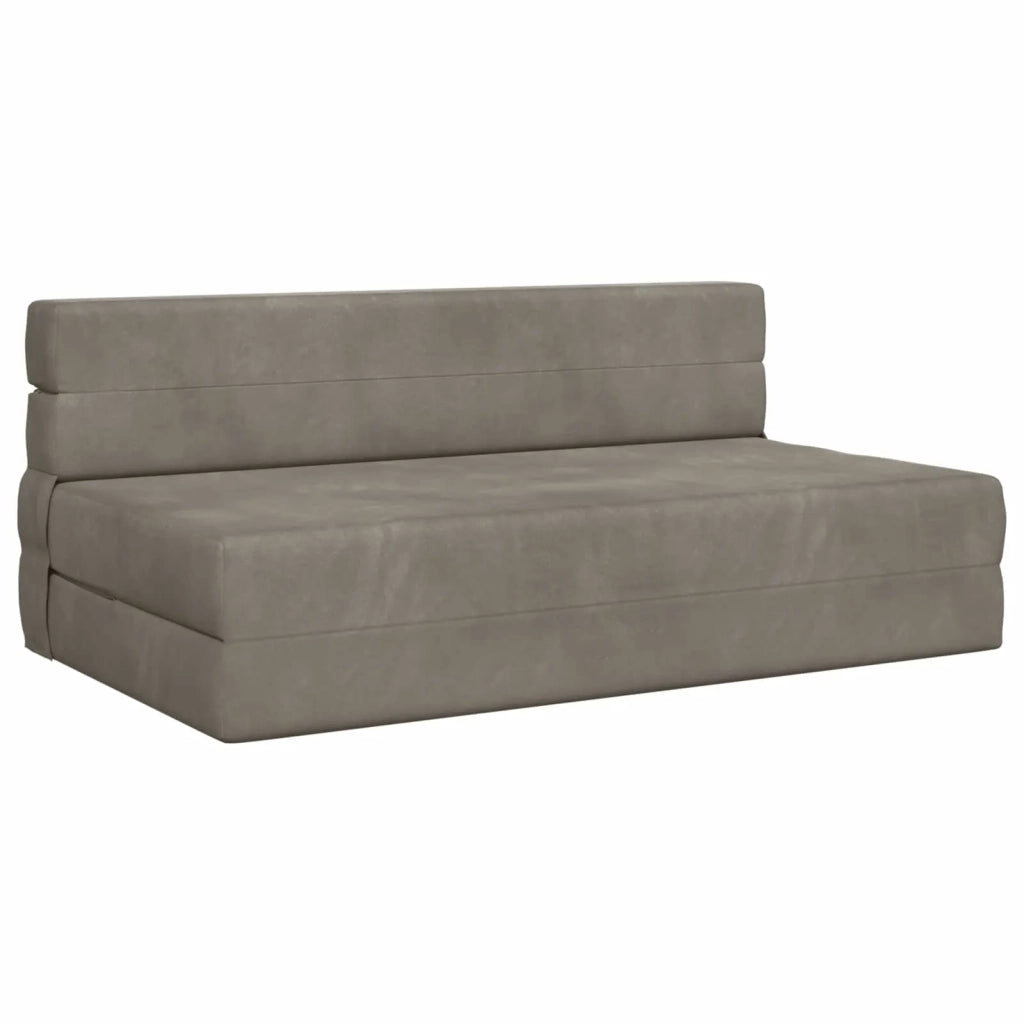 Divano Letto Pieghevole Grigio Chiaro 152 x 86,5 x 60 cm