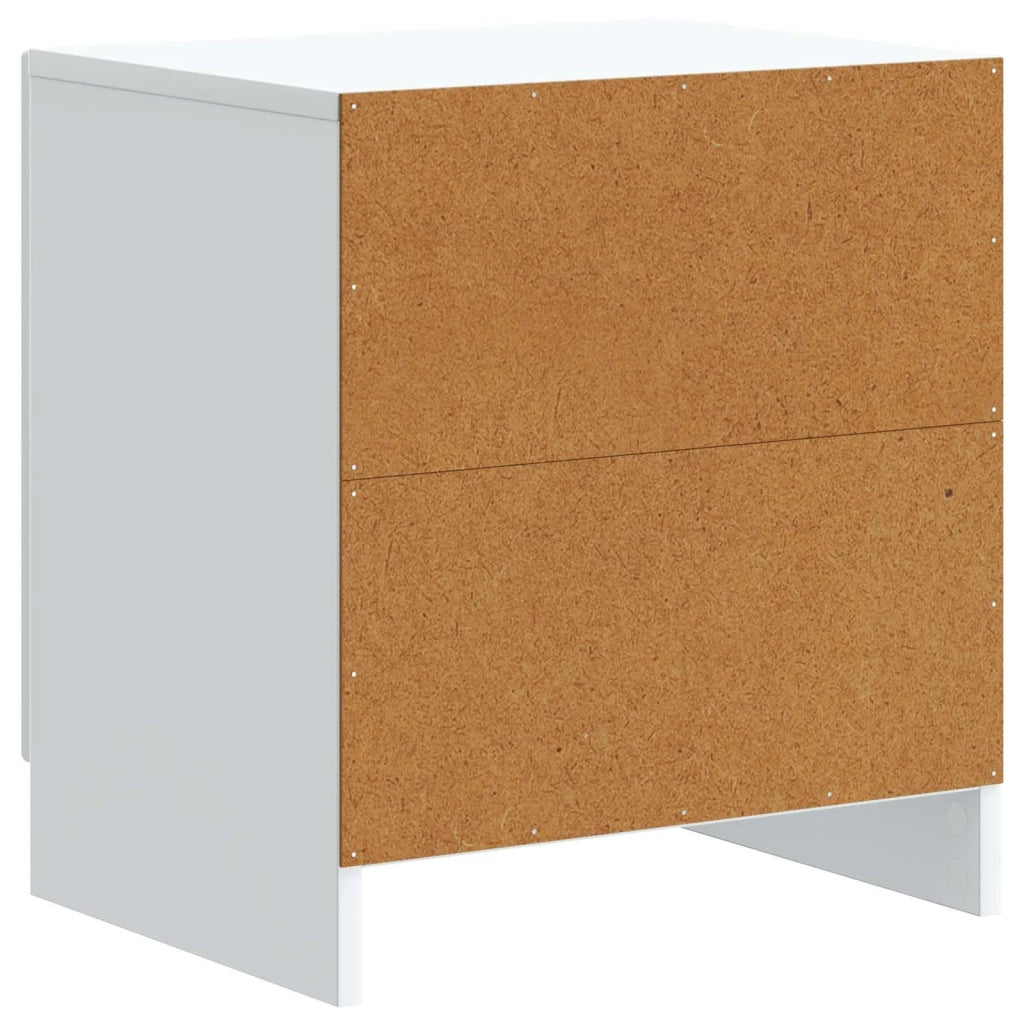 Set di 2 Comodini | Armadio da Notte | Mobiletto da notte Bianco 43 x 34,5 x 47 cm