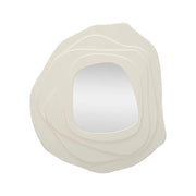 Specchio Brennero, Specchiera, Articolo d'arredo a muro, Decorazione con specchio, 90x4 h97 cm, Bianco