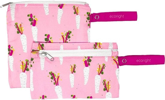 Set di contenitori riutilizzabili per snack e panini per bambini, uomini, donne, Zero Waste e snack sicuri per l'alimentazione - Set da 2
