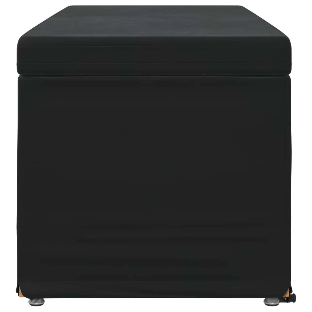 Pouf Nero 101 x 41 x 40 cm Velluto e Legno Ingegnerizzato 876799