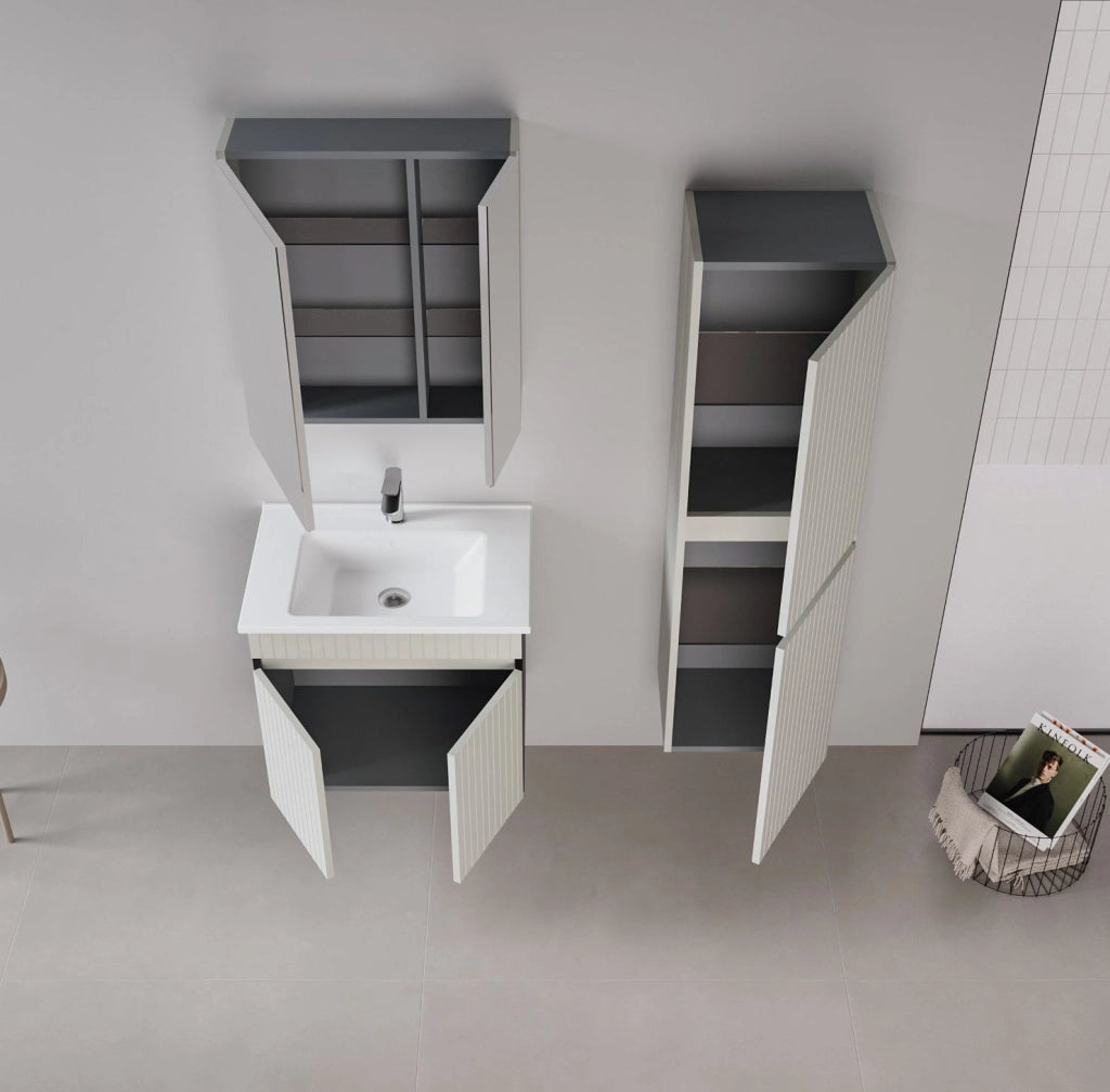 Mobile lavabo "Tivoli 65" - 65 x 45 x 57 cm - Cashmere opaco