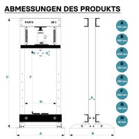 Pressa idraulica da officina 30t Pressa a telaio per cuscinetti