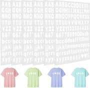 Lettere Strizzabili 858 Pezzi - Lettere per Strizzare - Lettere Alfabeto - Lettere Personalizzabili per Abbigliamento - Attività Artigianali - Adatte per Cotone/Lana