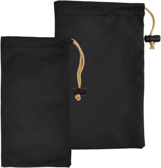 Set di 6 coprischedi con cavo e tas in PU - Coprischedi per cuffie - Tas per cuffie Bluetooth - Tas per cuffie impermeabile - Borsa portatile - Dimensioni: 95 x 17 cm e 125 x 21 cm.