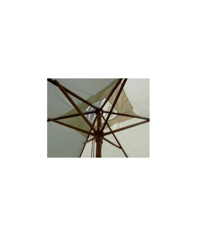 Ombrellone palo centrale Timbers Made in Italy - 200 x 300 cm - Ecru