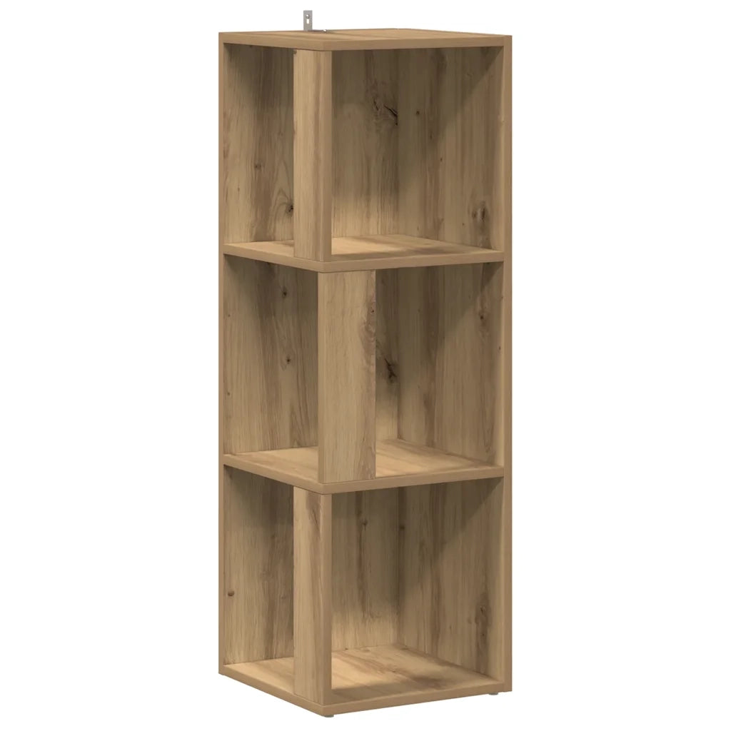 Mobile Angolare Rovere Artigianale 33x33x100 cm in Truciolato 856721