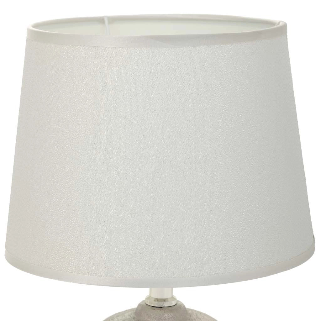 Lampada da tavolo in ceramica argento 13x13x21,5h