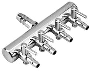 Accessori per pompa di aria - Valvola regolabile di aria - Acciaio inossidabile - Sfumatura di aria per acquario - Pompaggio di ossigeno - Regolazione semplice - Distributore di aria per acqua