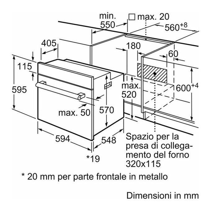 Bosch Serie 2 HBF113BR1S Forno multifunzione Acciaio inox Classe A