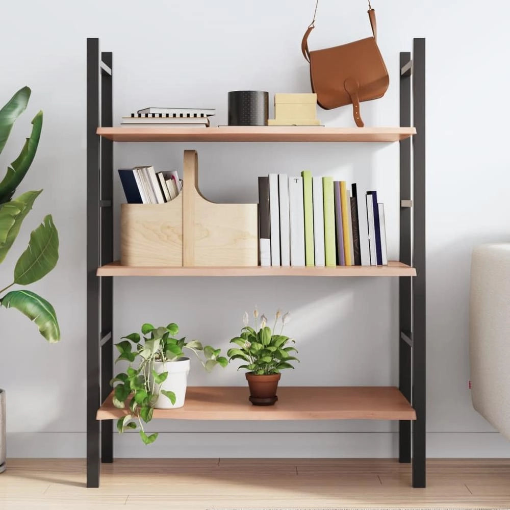 Wall Shelf, Light Brown, 80x40x2 Cm, Solid Oak, Treated