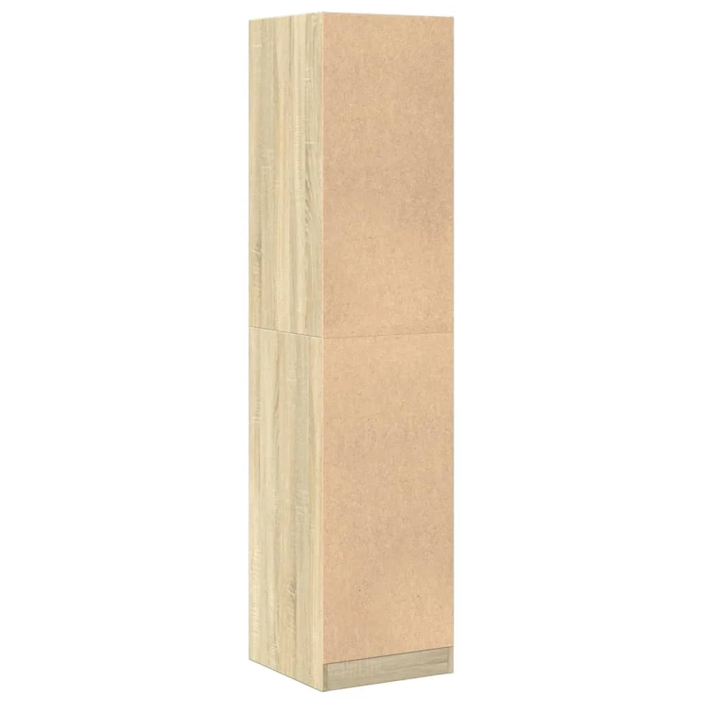 Mobiletto da farmacia classico contenitore multifunzionale 40 x 41 x 174,5 cm legno di quercia Sonoma ingegnerizzato 02_0055669