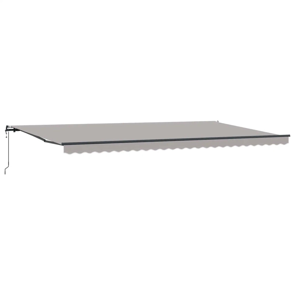 Tenda Retrattile Grigio chiaro 600 × 350 cm Tessuto e Alluminio 3331771