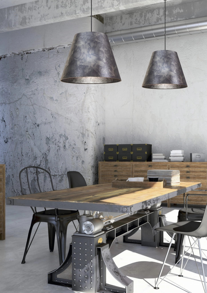 Candellux Platino lampada a sospensione grigia Ø35 E27