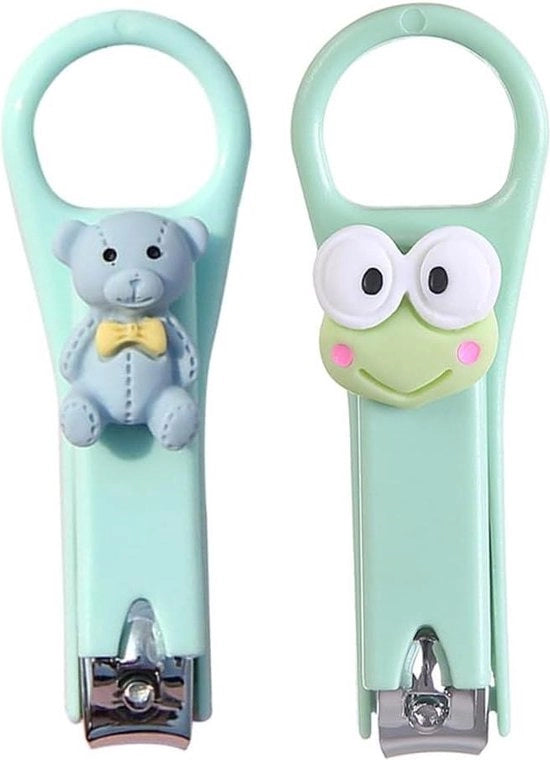 Set di forbici da unghie - Affilate - Per donne, ragazze e bambini - 2 pezzi.