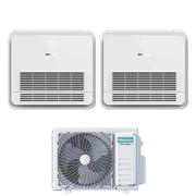 Condizionatore Dual Split Console Hisense 9+12 con 2AMW52U4RXC R-32 Wi-Fi Optional con Telecomando di Serie