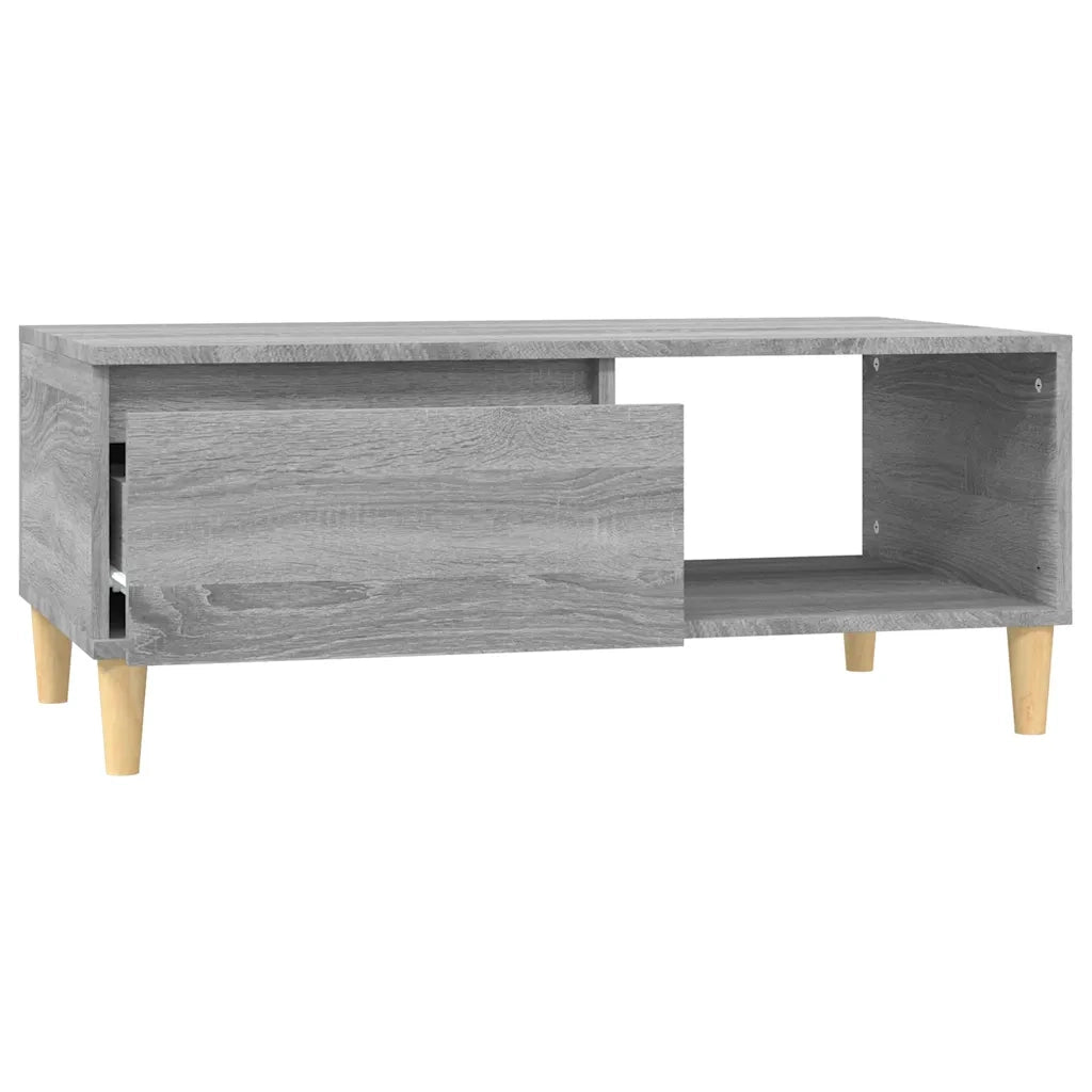 Tavolino Salotto Grigio Sonoma 90x50x36,5 cm Legno Multistrato 821050