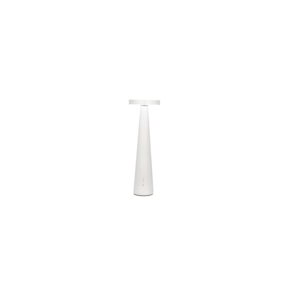 Zafferano Lampada da Tavolo Ricaricabile Angelina - Senza Fili, Testa Orientabile, Controllo Touch, Design Moderno per Interni - Colore Grigio chiaro