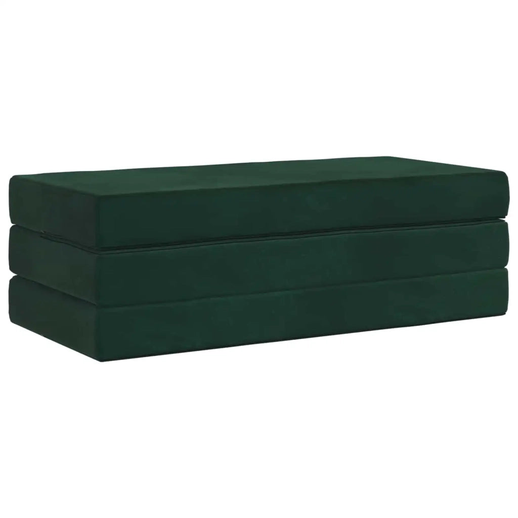 Divano Letto Pieghevole 160 x 67 x 45 cm Verde Scuro 900241