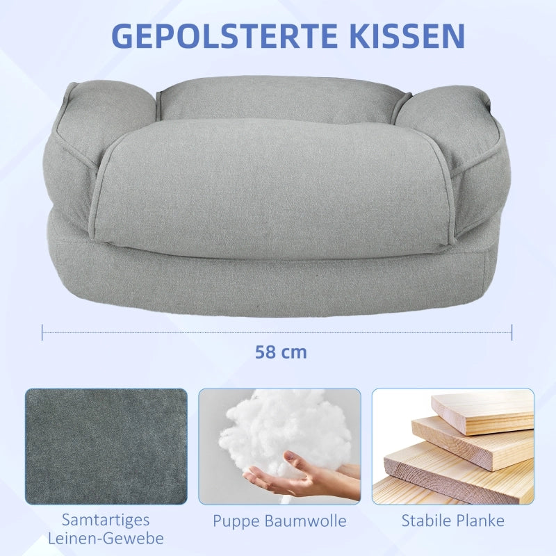 Sedia da ufficio ergonomica alta con funzione basculante e altezza regolabile robusta in poliestere grigio chiaro