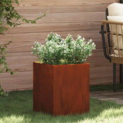 Vaso da giardino Acciaio resistente alle intemperie-Fioriera da Esterno-Contenitore per Piante 730288