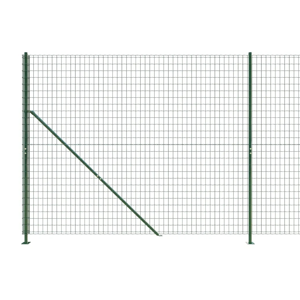 Recinzione Metallica con Flangia Verde 1,8x25 m 154157