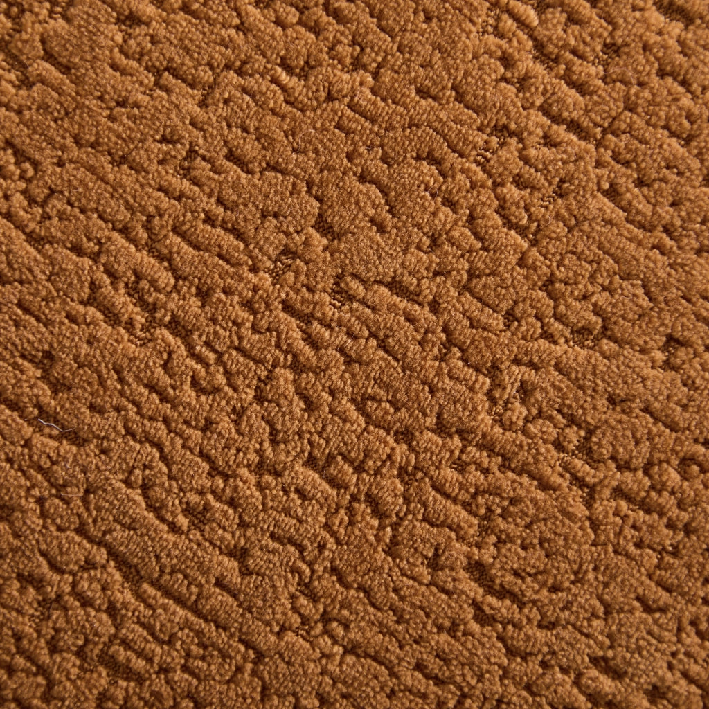 Divano angolare modulare in tessuto con schiuma memory, seduta confortevole, senza montaggio, arancione 268 × 102 × 78 cm