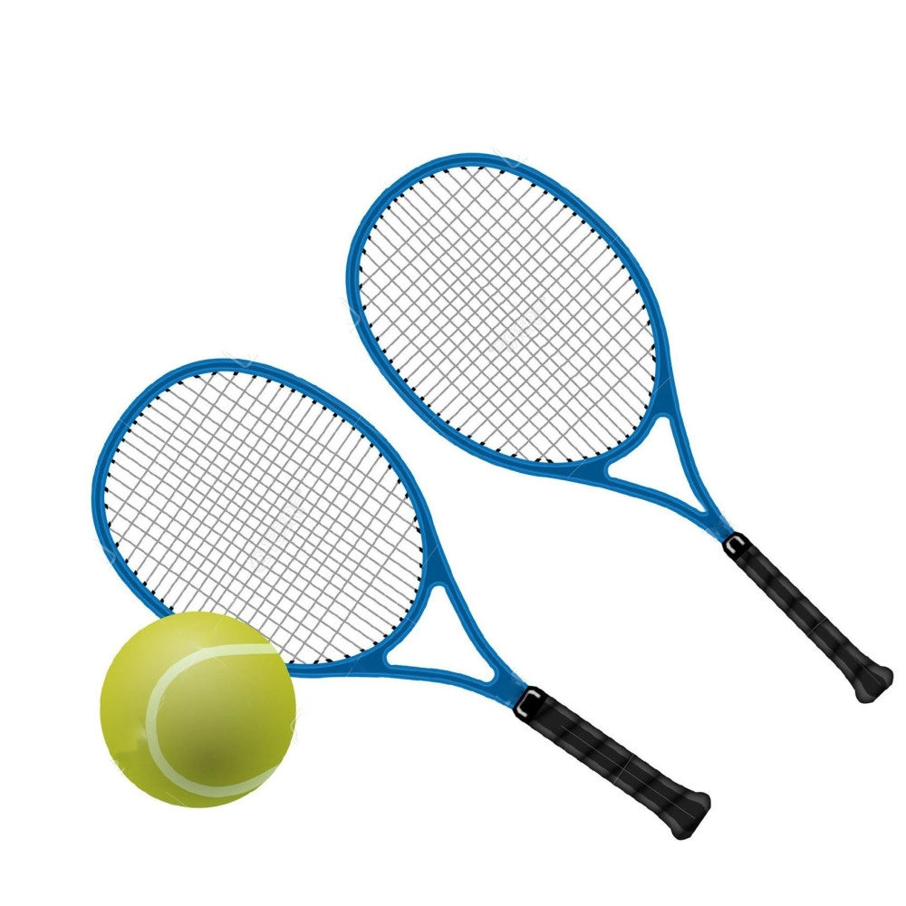 Trade Shop - Kit Confezione Set Tennis 2 Racchette Con Palla Con Custodia Sport Accessori -