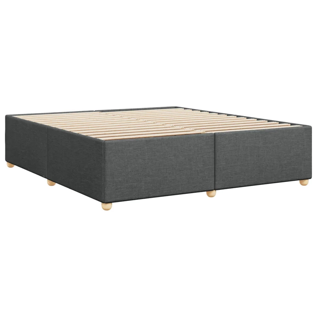 Giroletto senza Materasso Grigio Scuro 200x200 cm Tessuto 3284758