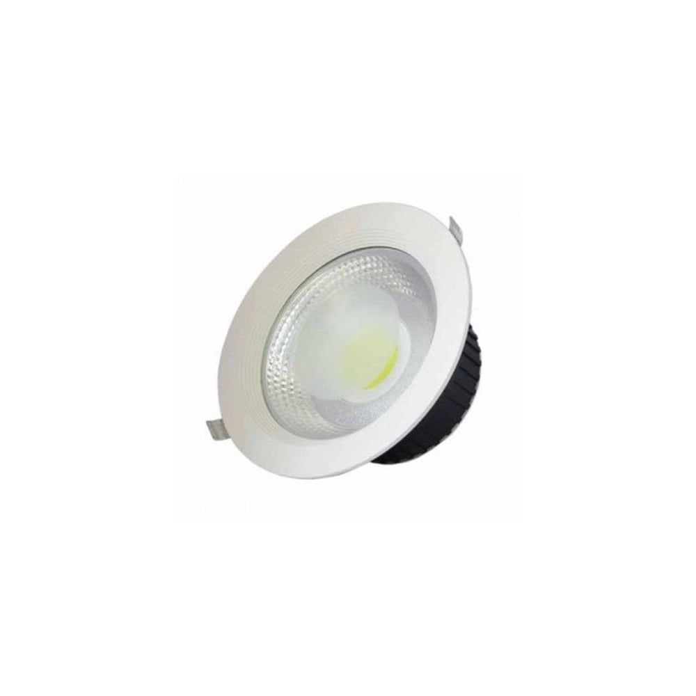 Trade Shop - Faretto Faro Led Cob 30w Gml Incasso Molla Alette Luce Bianco Fredda Calda -