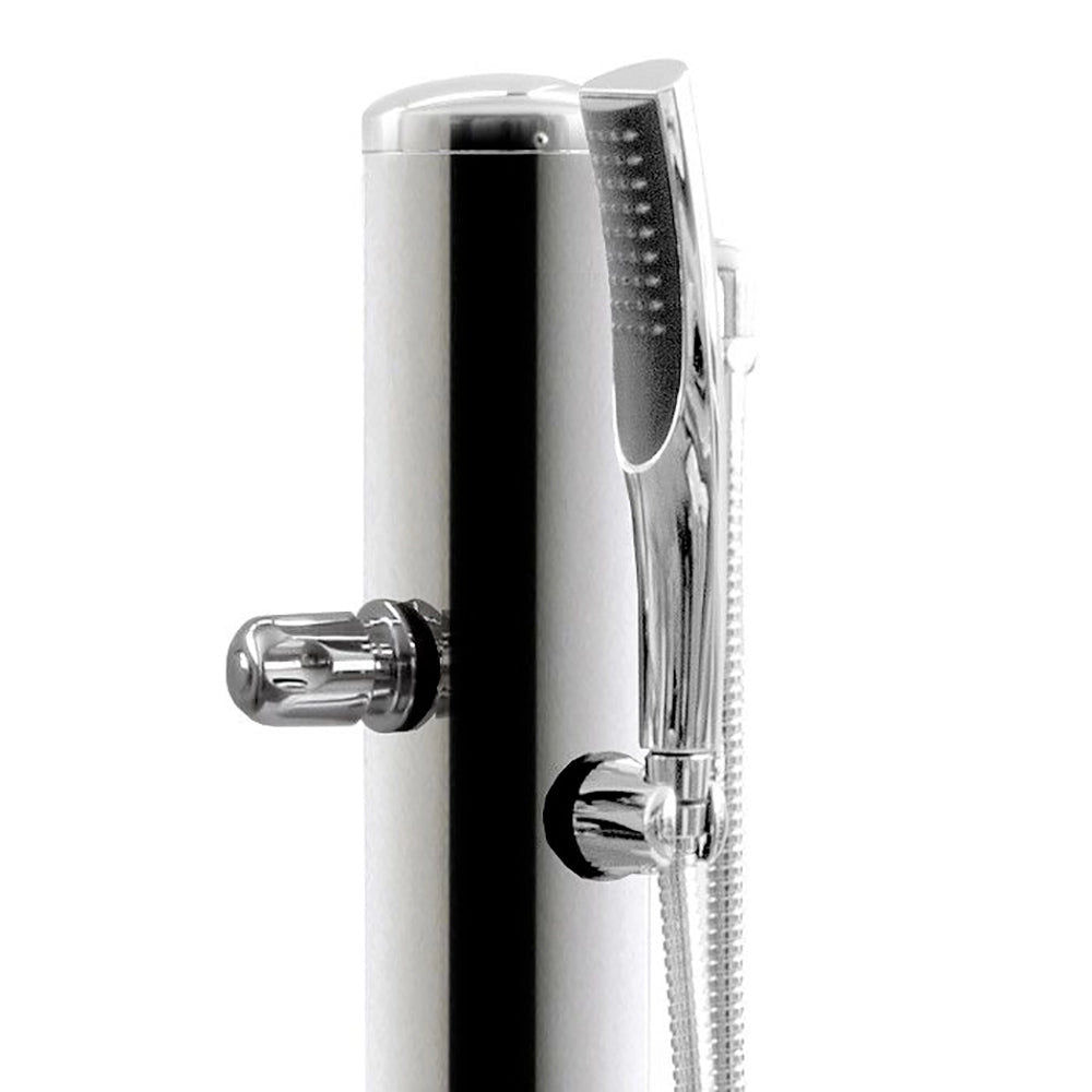 Doccia da Giardino Rubinetto e Braccio Doccia ATI Docce Flex-R Inox Anodizzato
