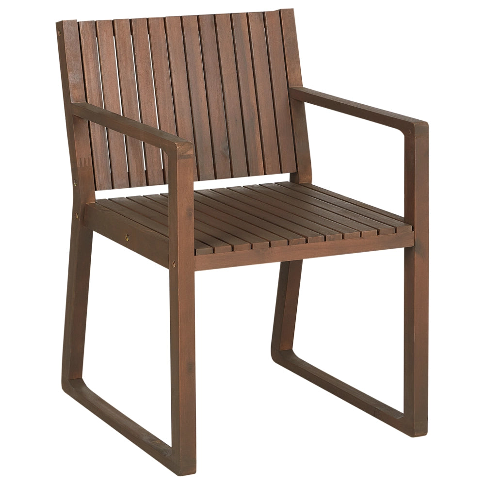 Set da pranzo da giardino 9 pezzi in legno di acacia chiaro 8 sedie con cuscini di seduta strisce blu navy e bianche