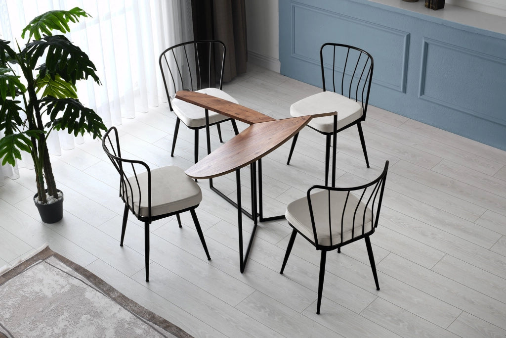 Tavolo da pranzo in legno "Yaprak" - 100 x 100 x 72 cm - Pino Atlantico