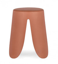 Set 4 Sgabelli  Ø37x47 cm in Similpelle Imogen Terracotta