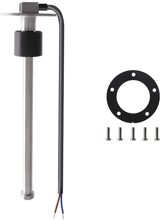 Sistema di alimentazione per carburante 450 mm - Acciaio inossidabile - Sensore di livello 0-190 ohm - Cappotto marino - Livello dell'acqua - Resistente alla corrosione - Contatore del carburante