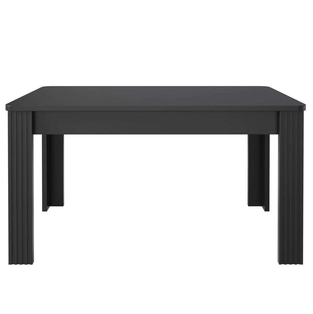 Tavolo nero in pannello truciolare