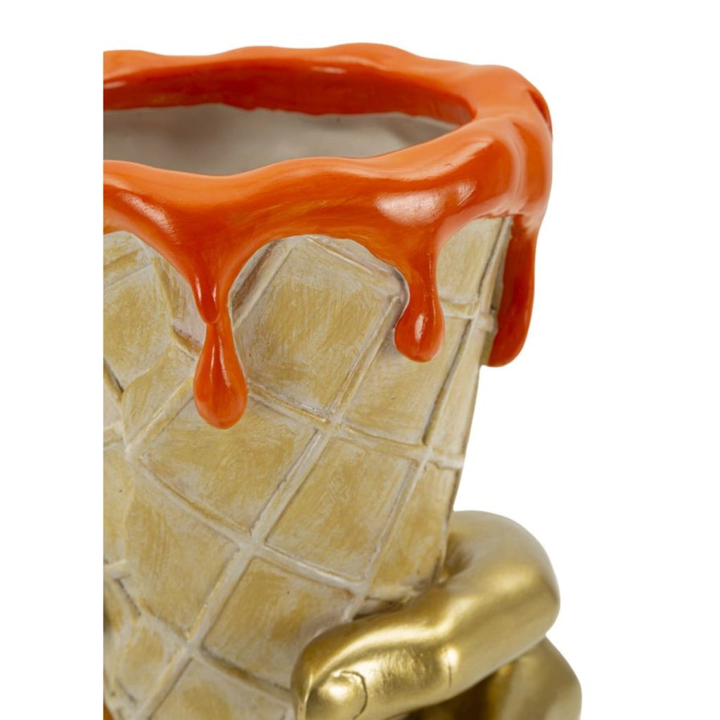 Scultura Gelato, Multicolore, Poliresina, 18x16x26 cm