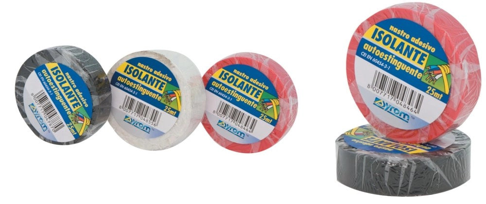10pz nastro isolante bianco mm.15 (mt.10) cod:ferx.36032