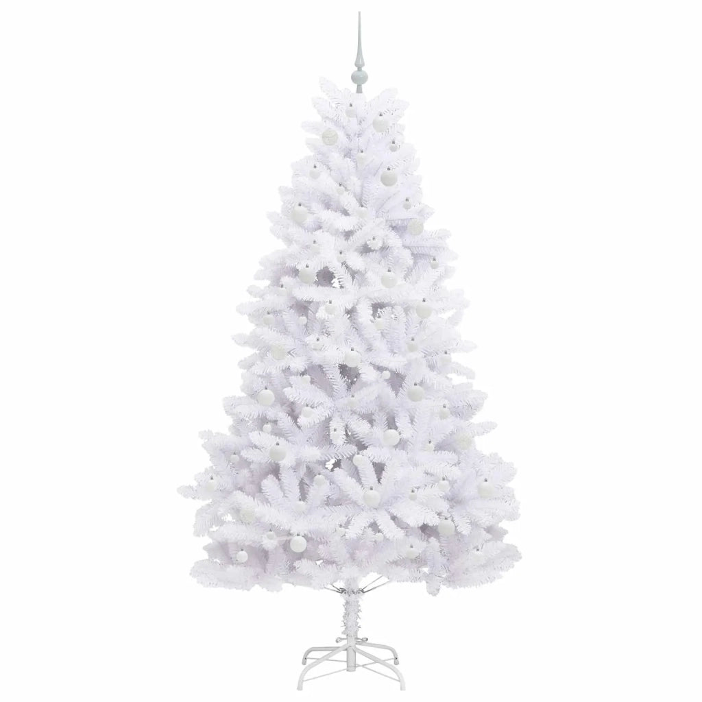 Albero di Natale Artificiale con Rami Pieghevoli Bianco 210 cm 3426606